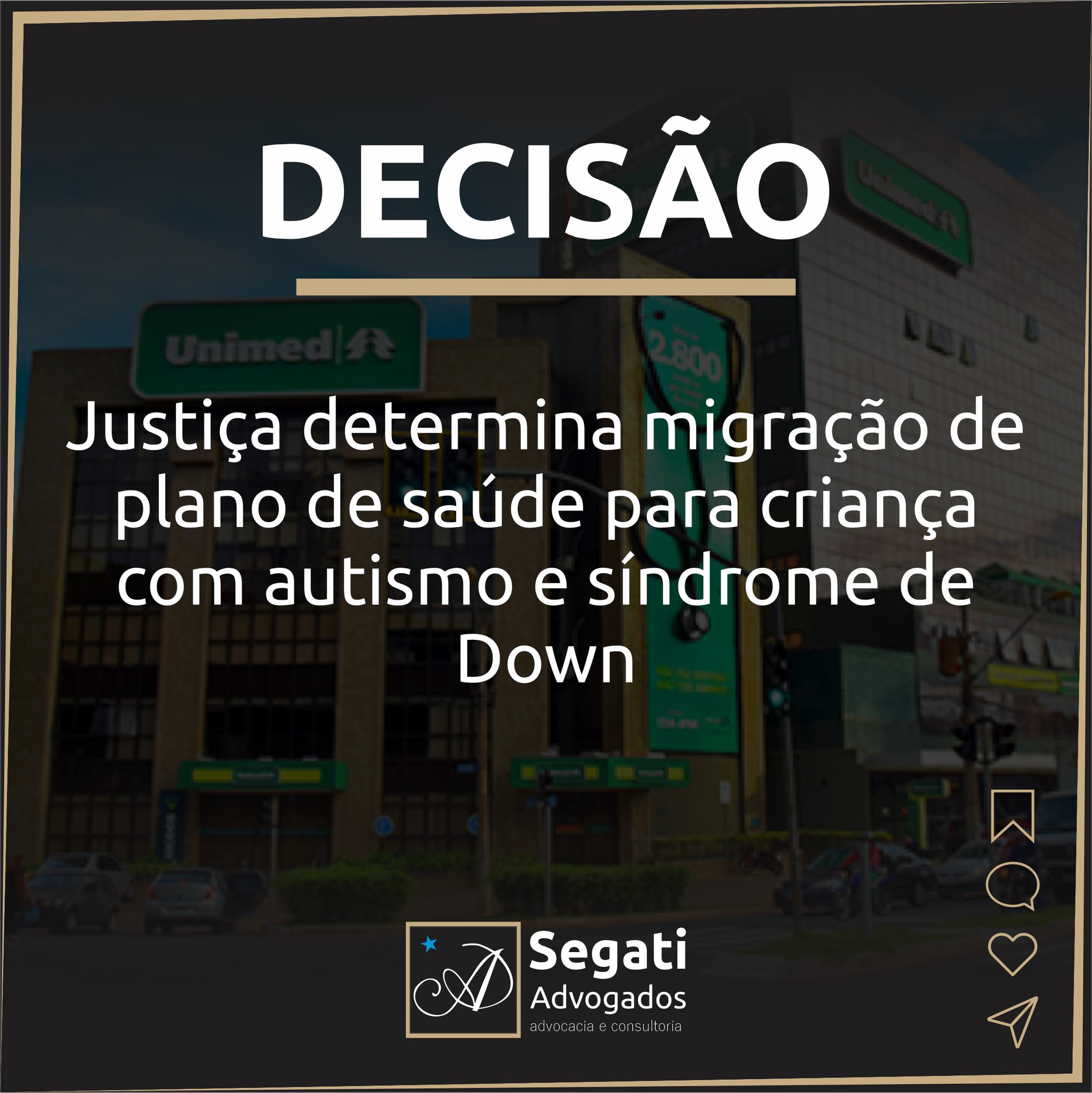 Justiça determina migração de plano de saúde para criança com TEA (transtorno do espectro autista) e síndrome de Down